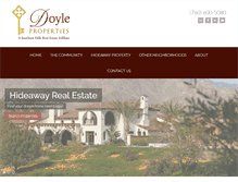 Tablet Screenshot of hideawayhomes.net